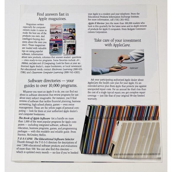 VTG 1986 Apple II Setting Up Your Apple IIGS Computer OWNER'S MANUAL & Paperwork - Picture 5 of 8